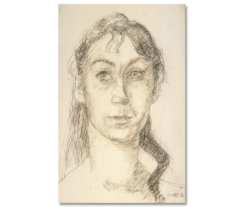 portret tekening Han van Dam